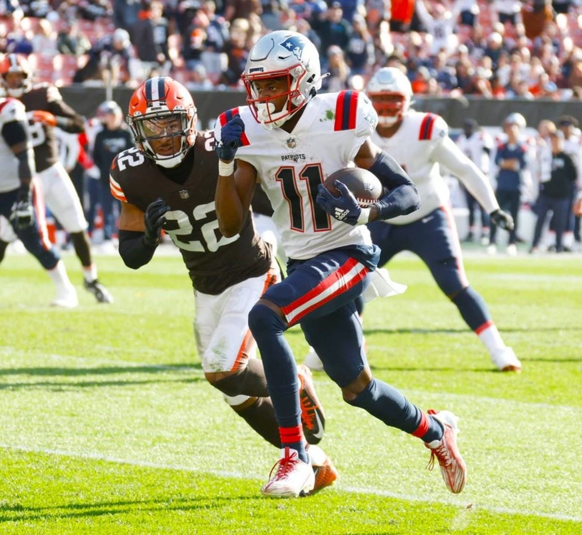 Tyquan Thornton's speed may be returning to the Patriots' lineup this week in Las Vegas.